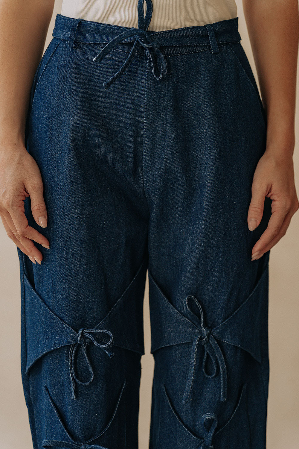 Poet Denim Pants - Dark Blue