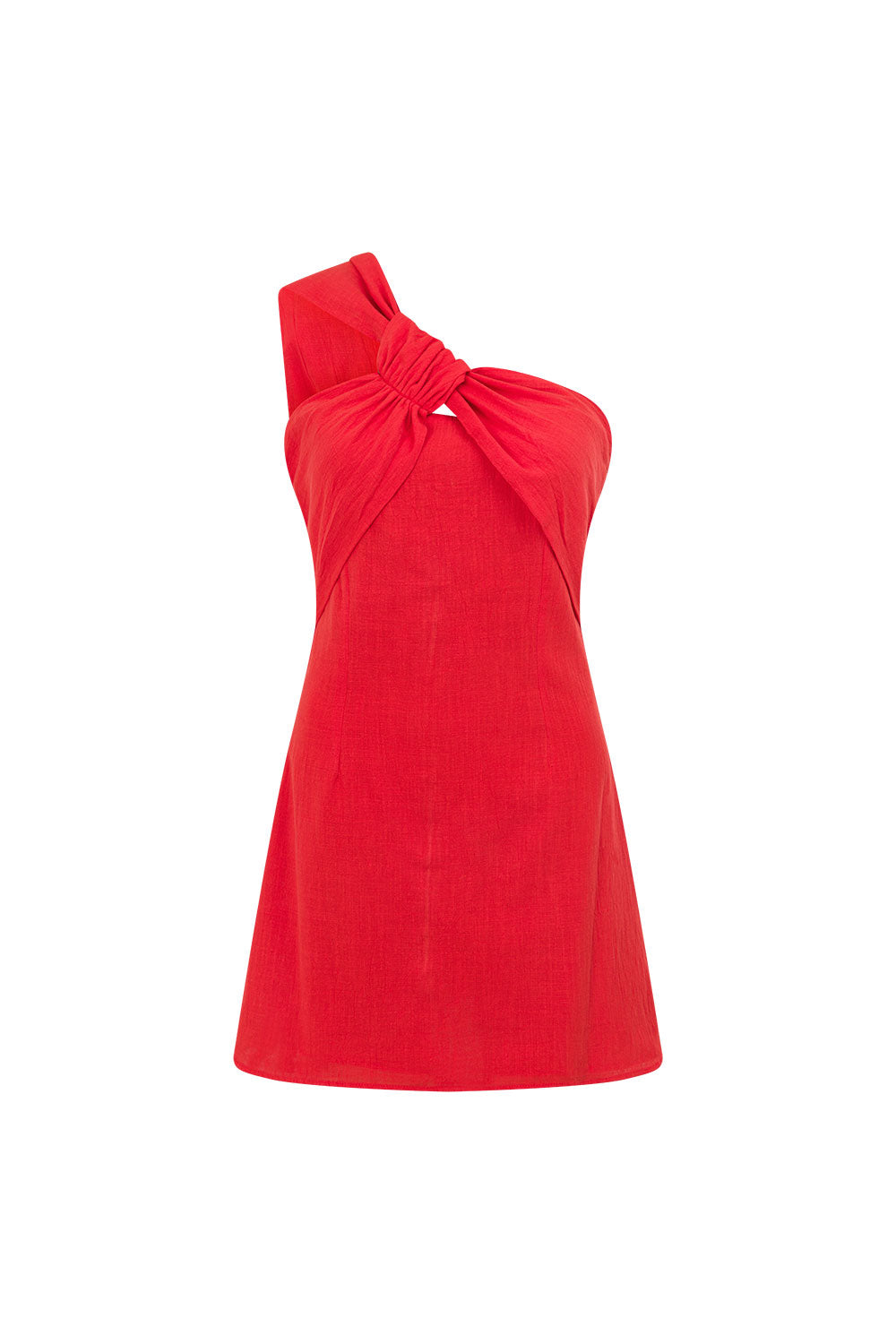 strapless open back dress Red One Shoulder Mini Dimmi Dress – Stores