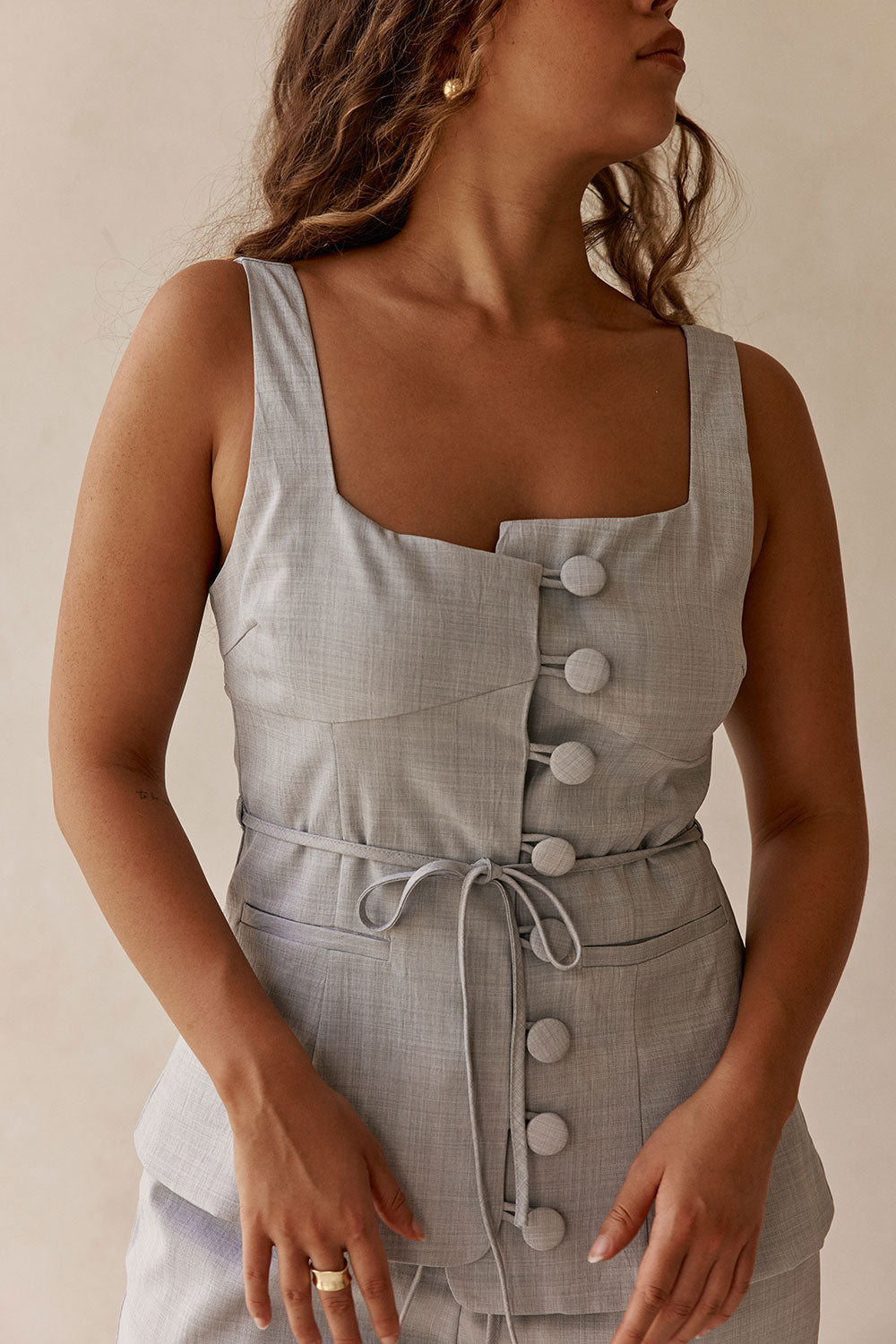 Khaleesi Top - Grey