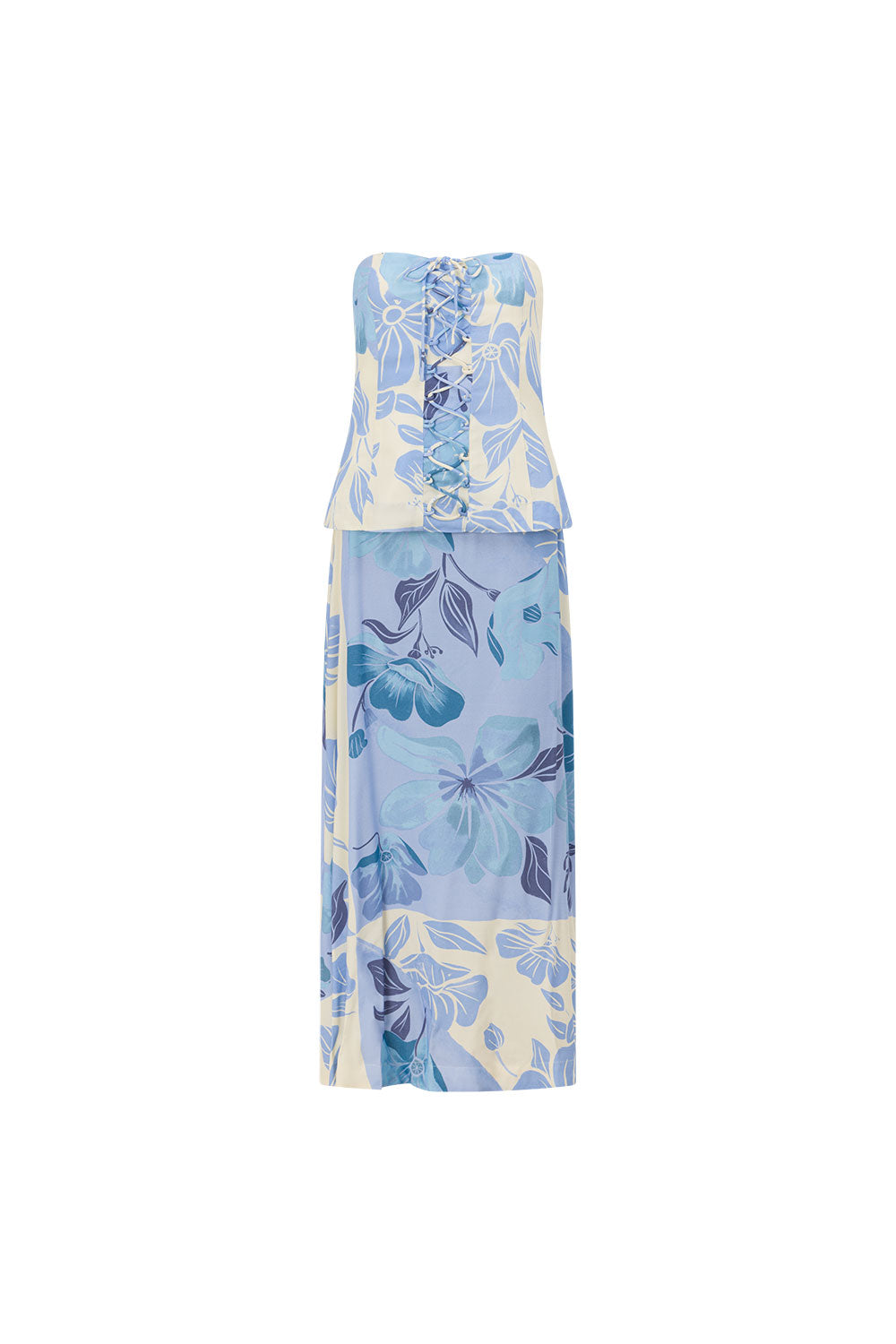 SAMPLE-Mirae Dress - Azure Bloom