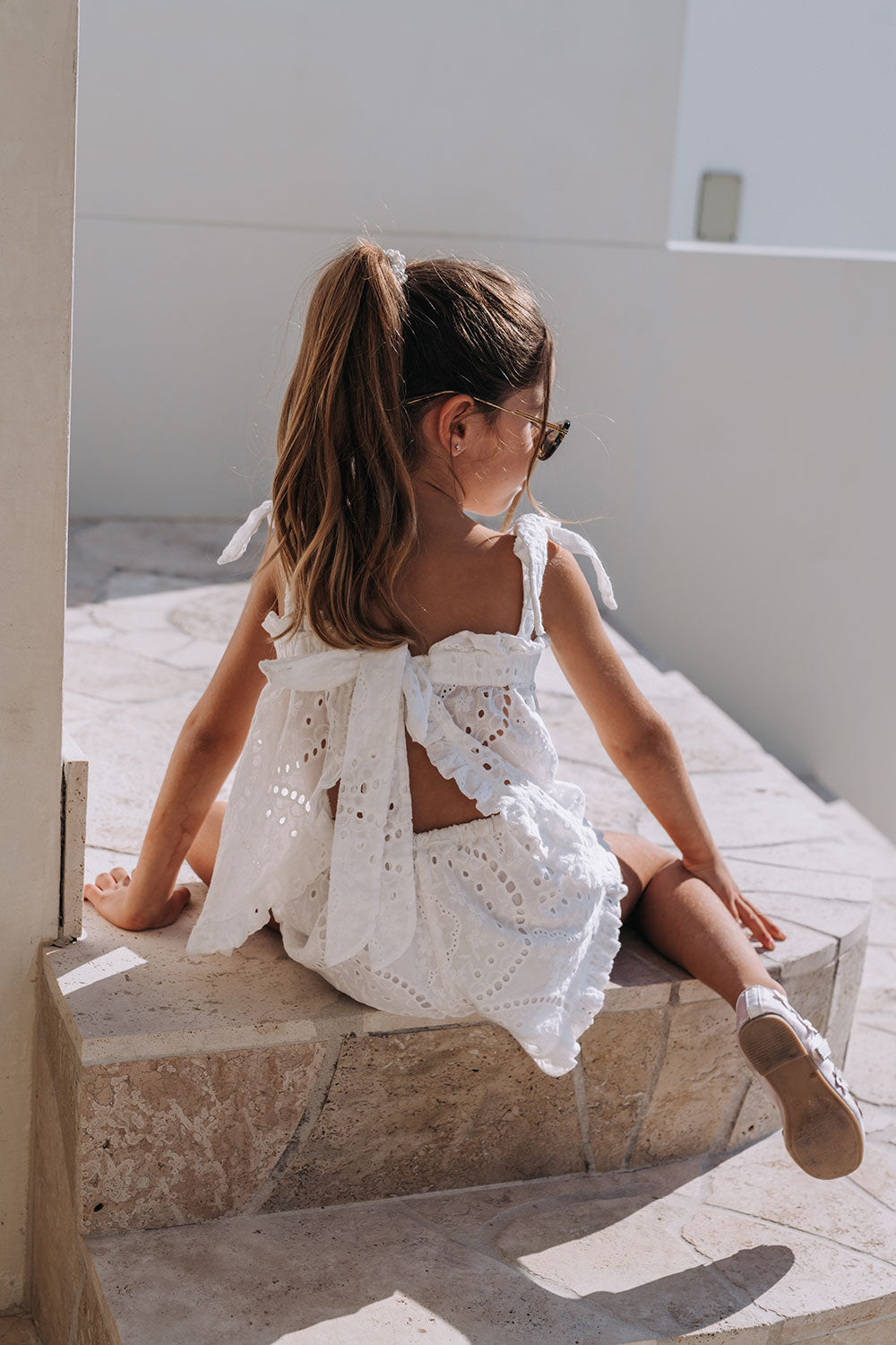 Bambi Mini Playsuit - Broderie