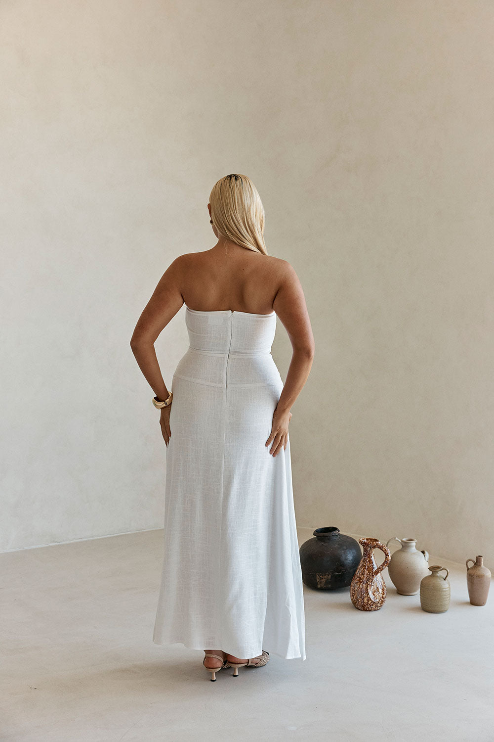 SAMPLE-Palais Maxi Dress - White