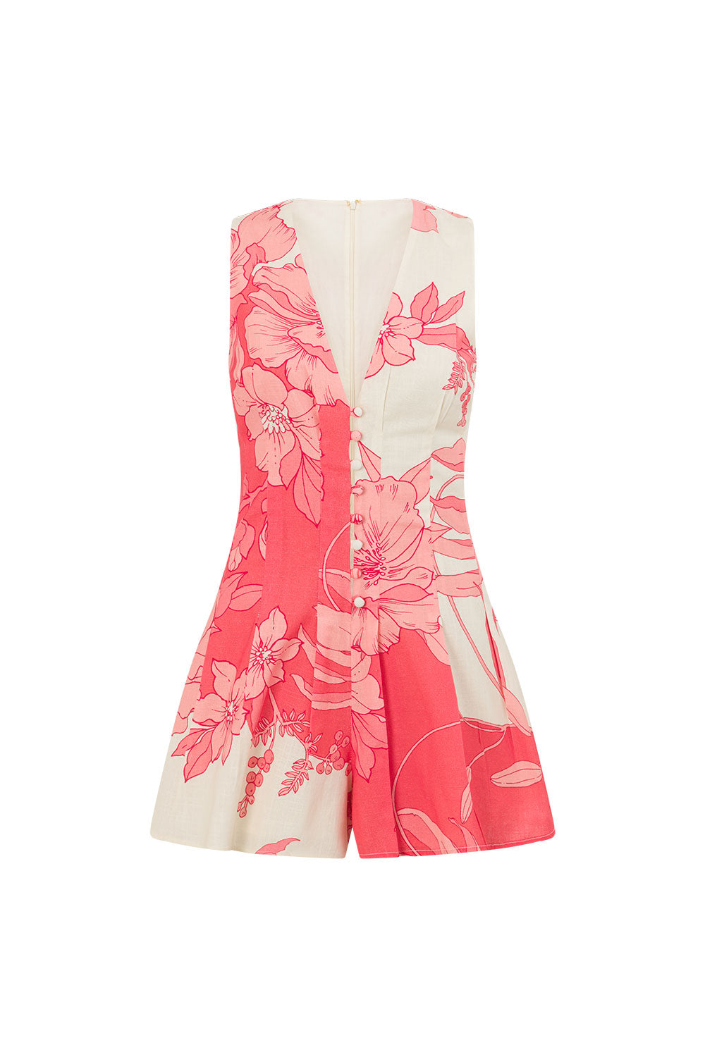 SAMPLE-Jade Playsuit  - Flora Sunset