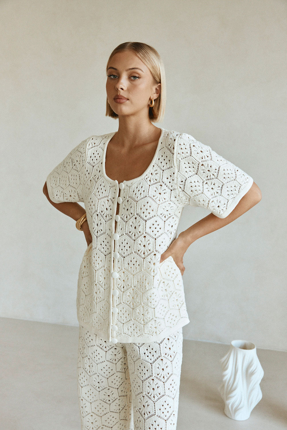 SAMPLE-Umiko Top - Cream