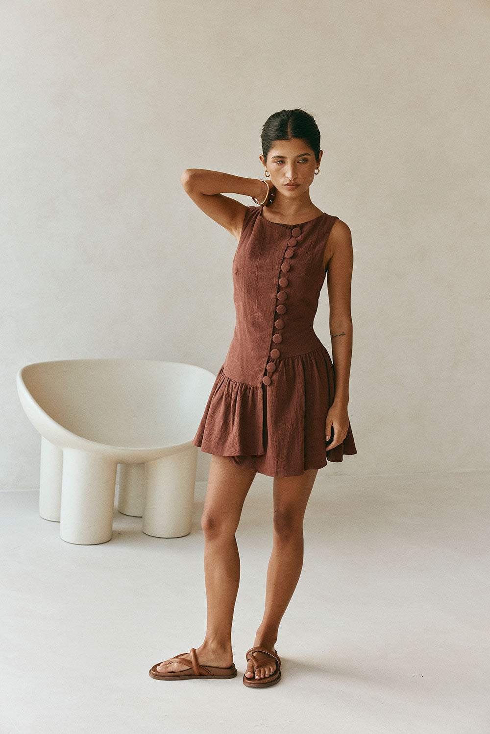 Alfresco Dress - Chocolate