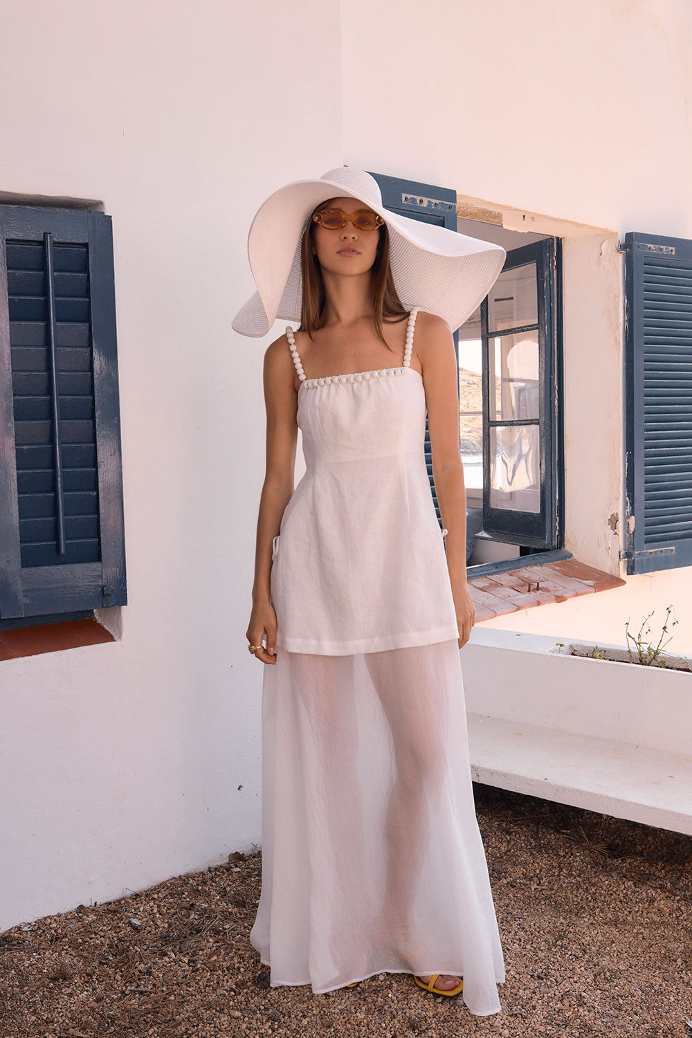 SAMPLE-Catalana Dress - White