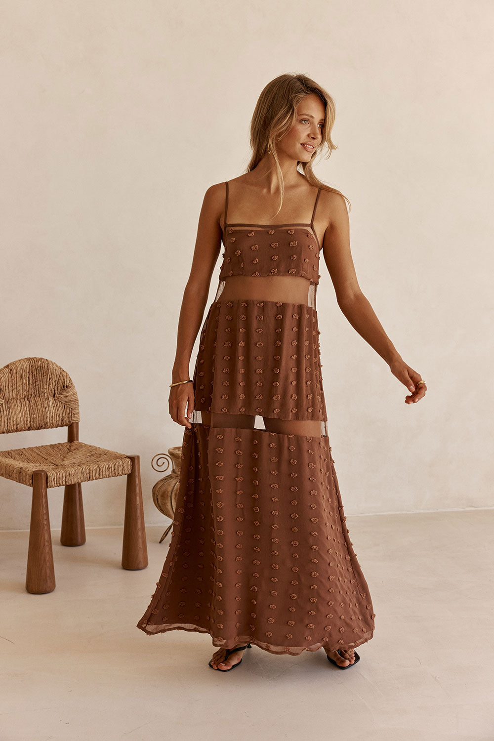 Tassia Dress - Tan