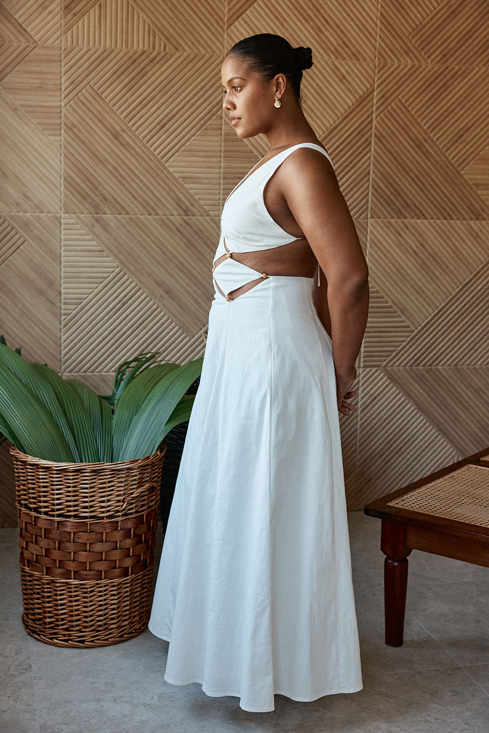 SAMPLE-Chessa Dress - White