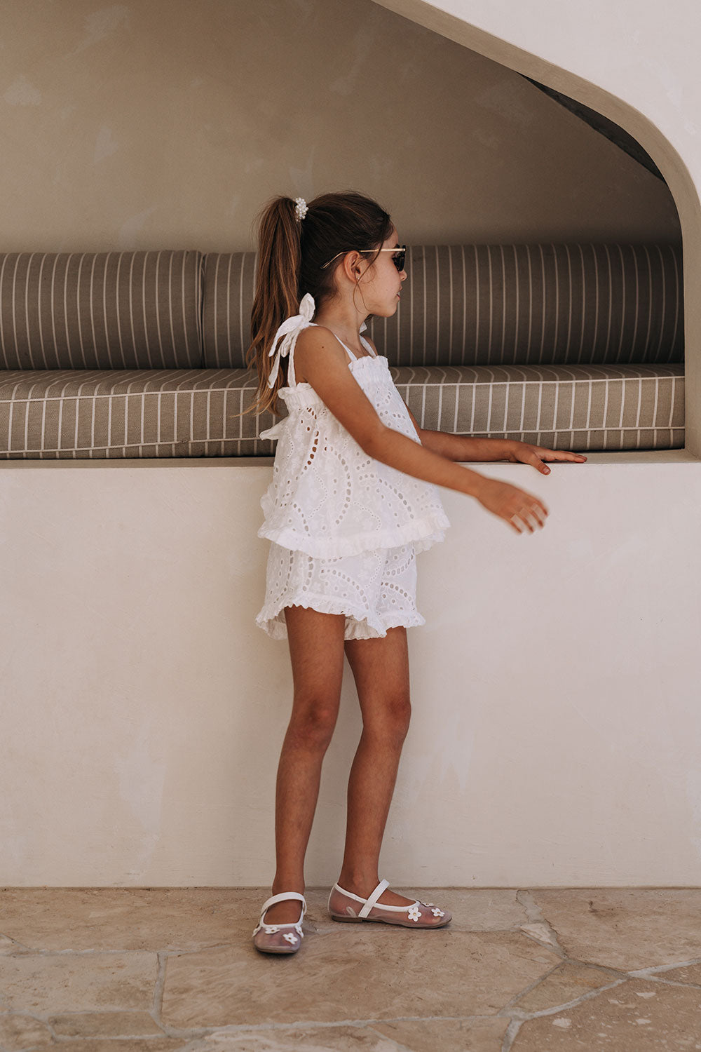 Bambi Mini Playsuit - Broderie