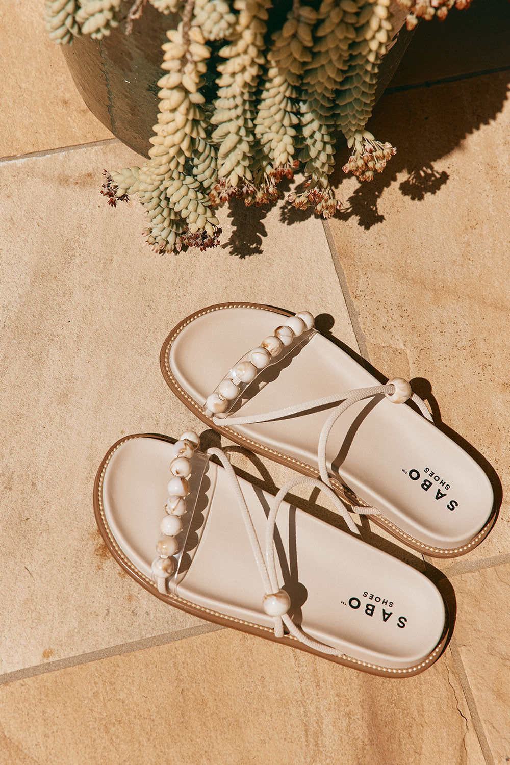 SAMPLE-Indigo Sandals - Beige