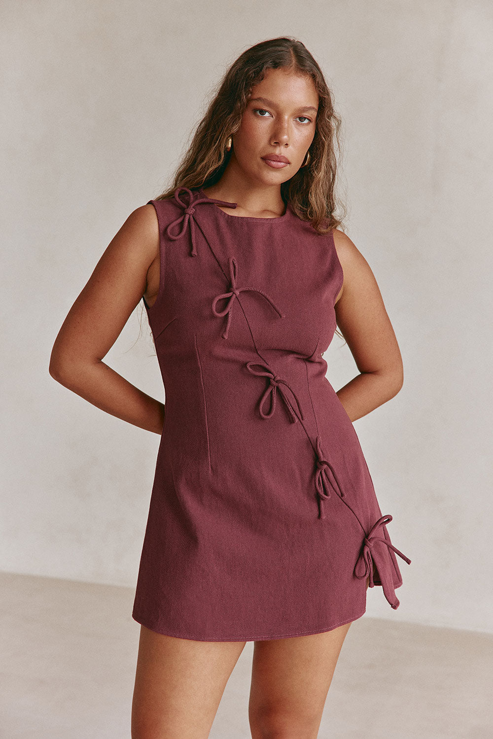 SAMPLE-Kapri Dress - Merlot