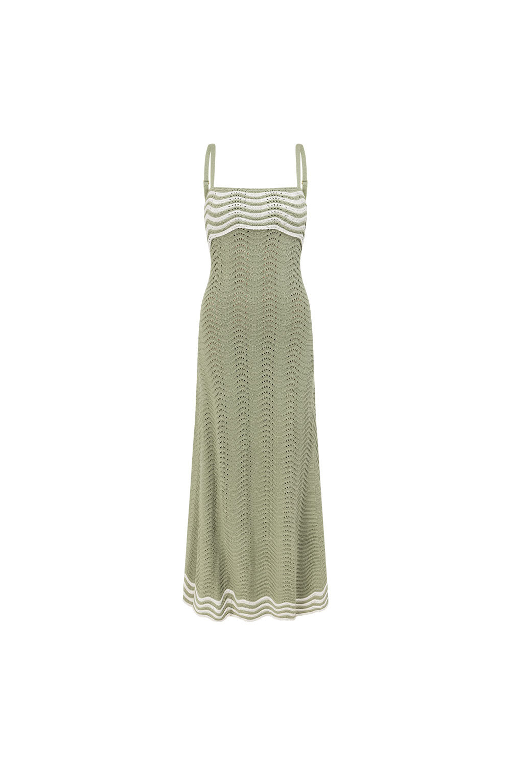SAMPLE-Scallop Knit Maxi Dress