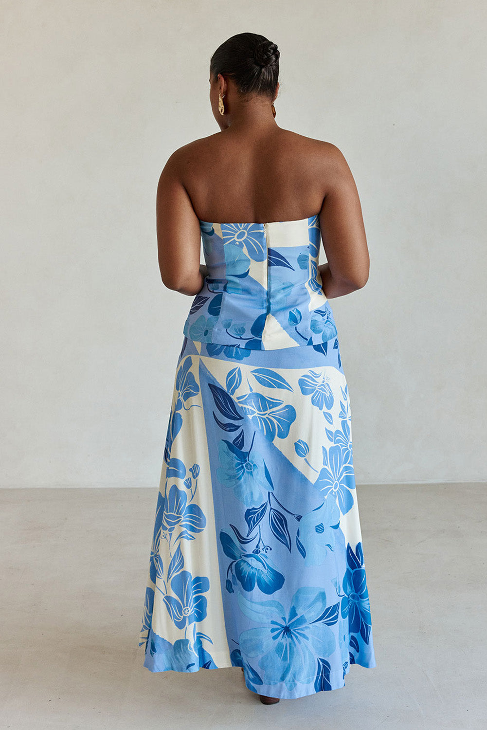 SAMPLE-Mirae Dress - Azure Bloom