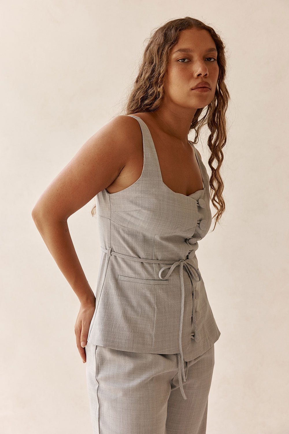 Khaleesi Top - Grey