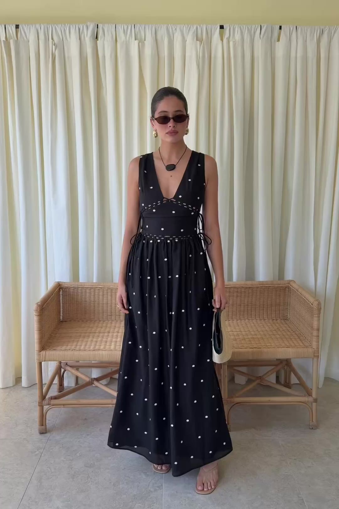 Franci Dress - Midnight Speck