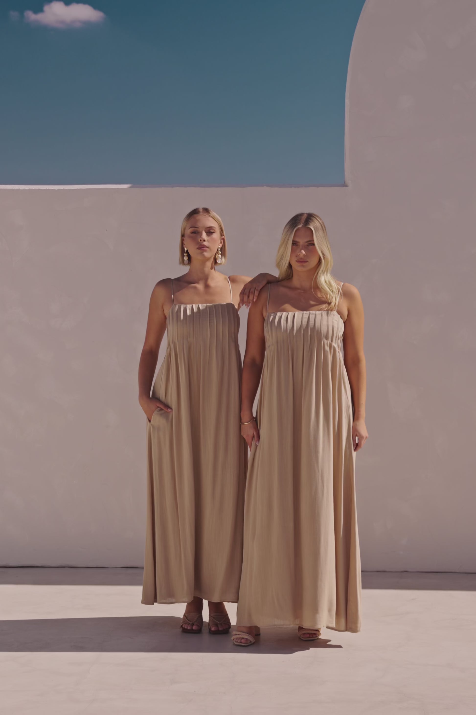 Ada Dress - Tan