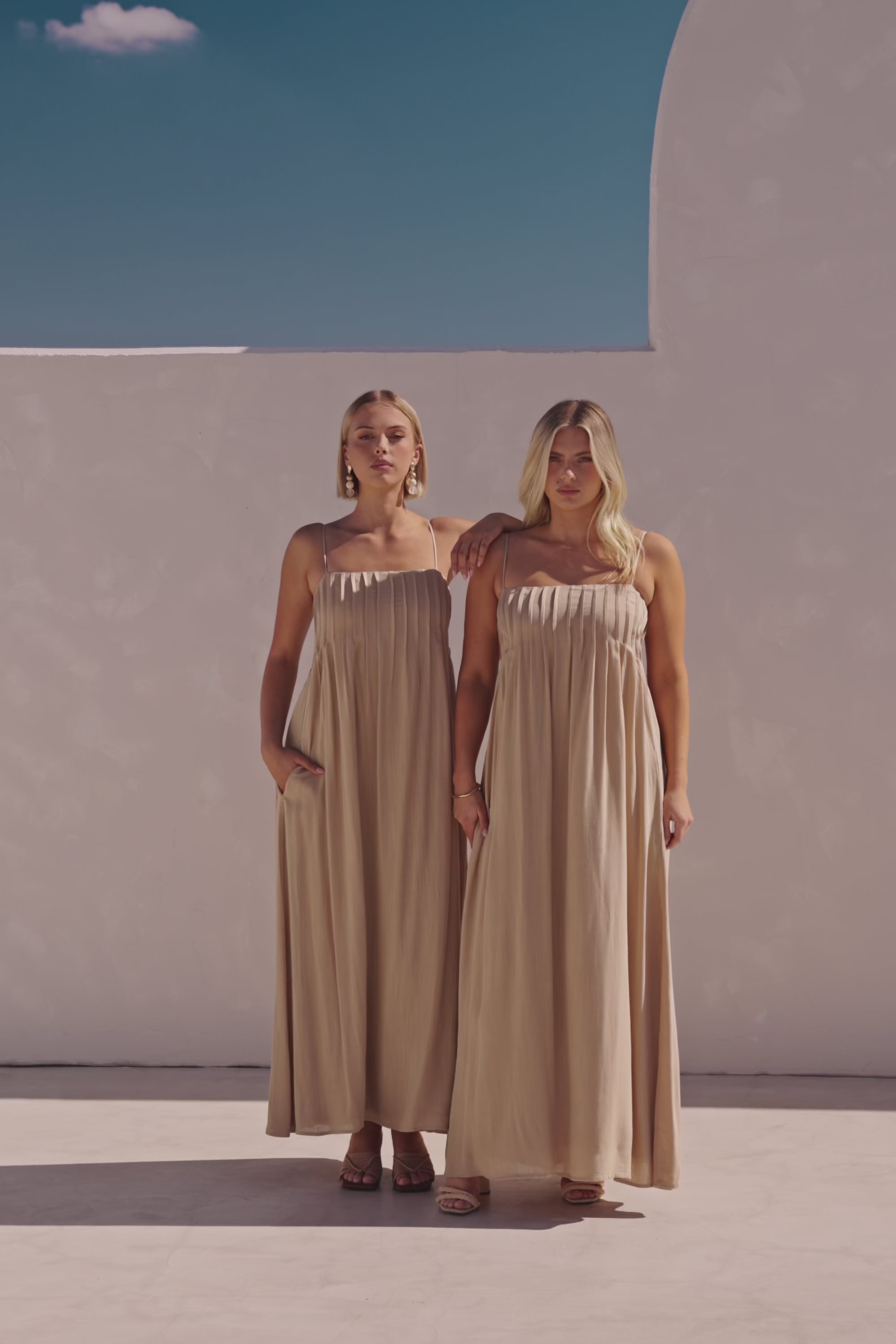 Ada Dress - Tan