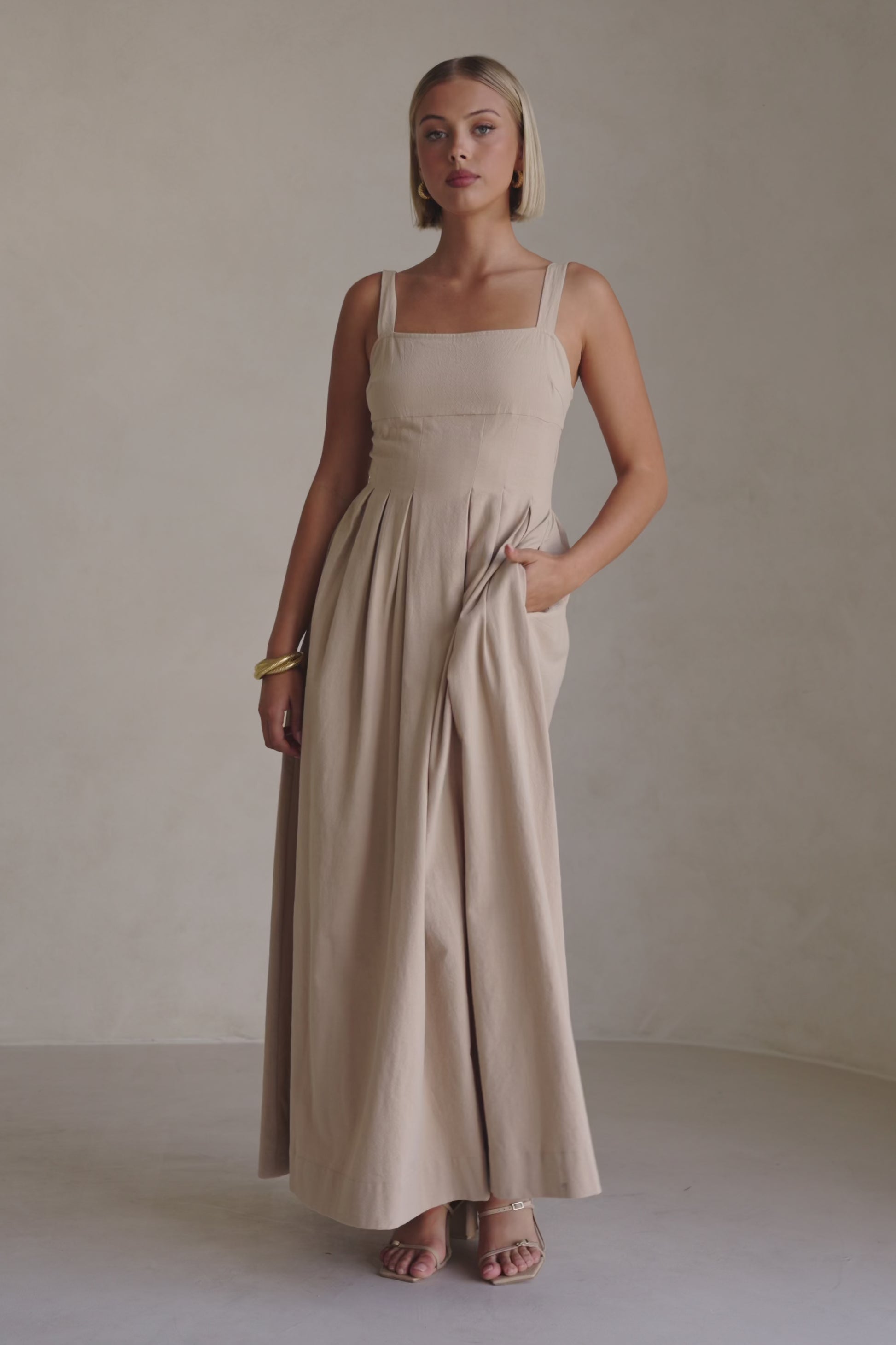 Flore Dress - Toffee