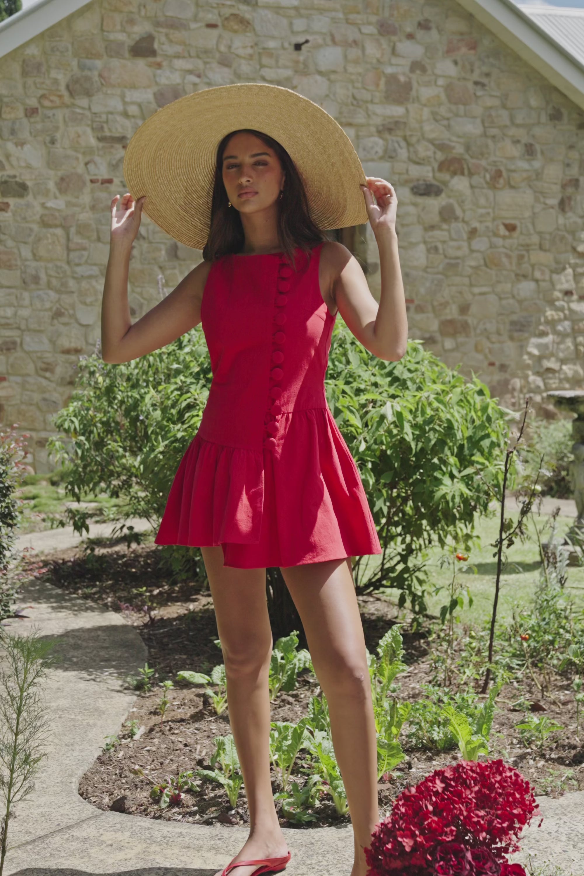 Alfresco Dress - Red