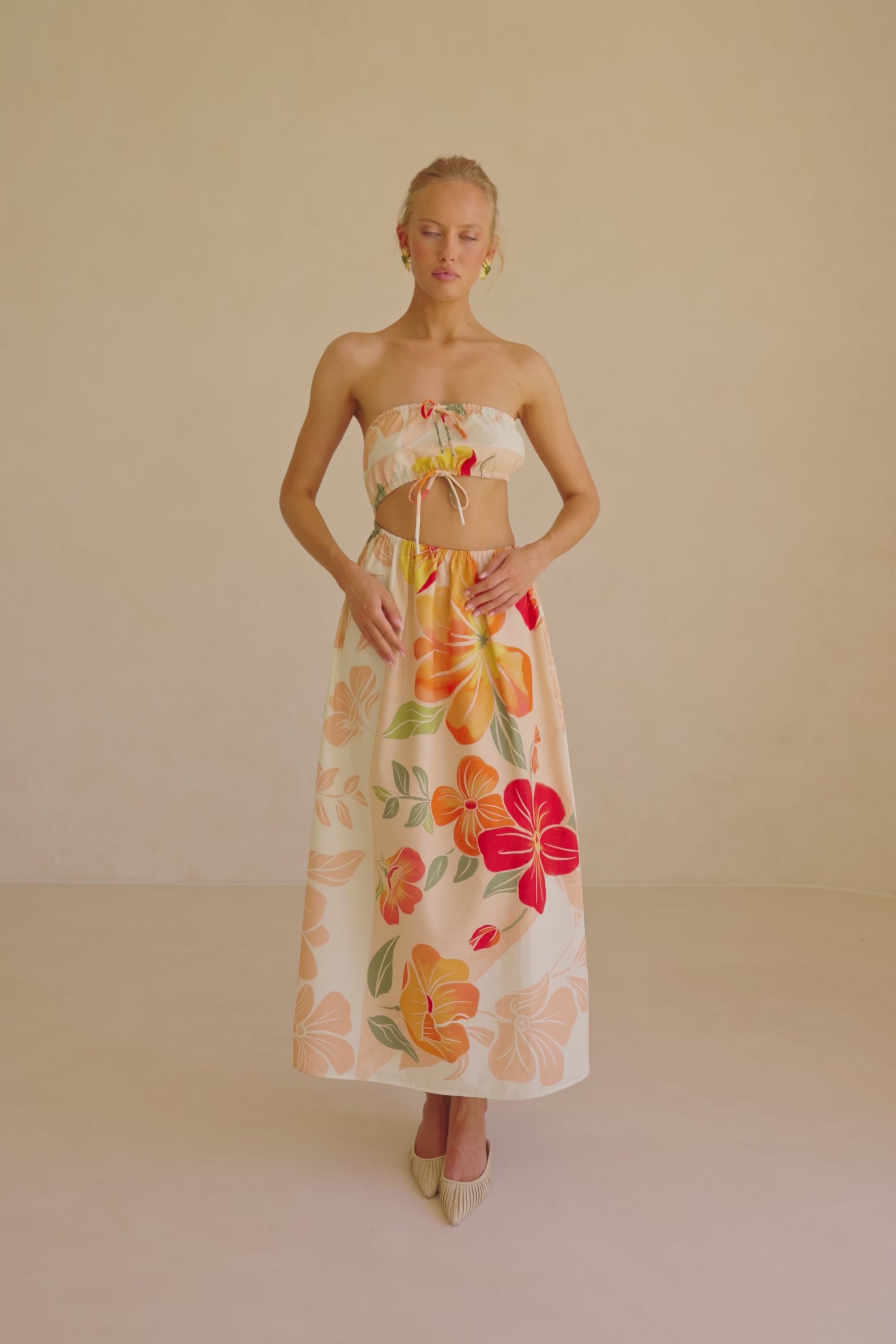 Fei Dress - Petal Scarf