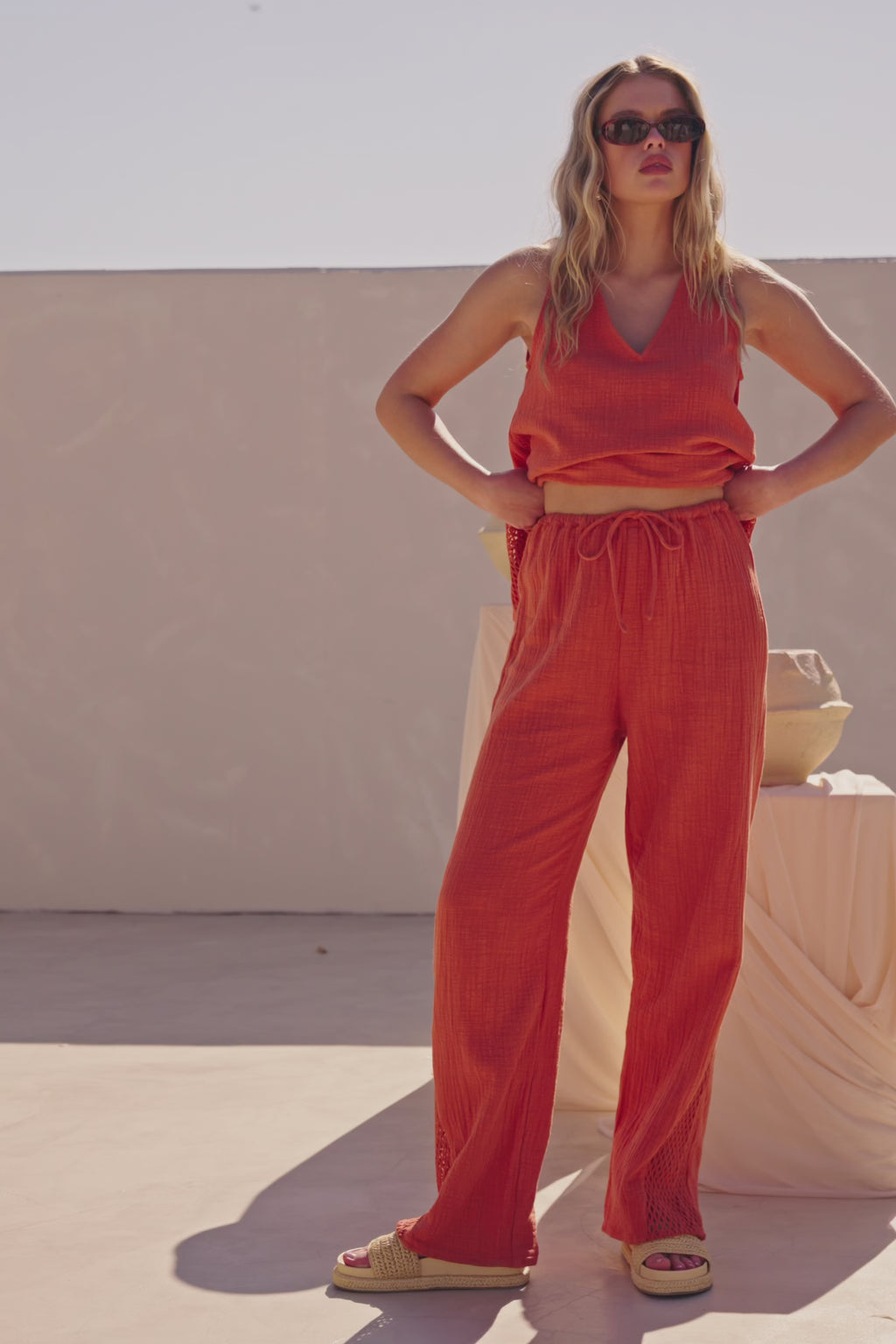 Dita Pants - Blood Orange
