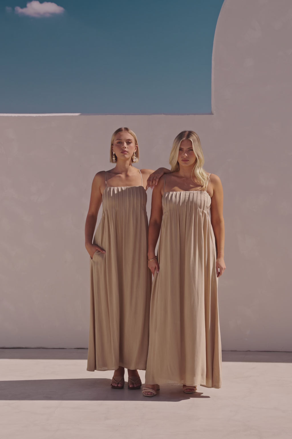 Ada Dress - Tan