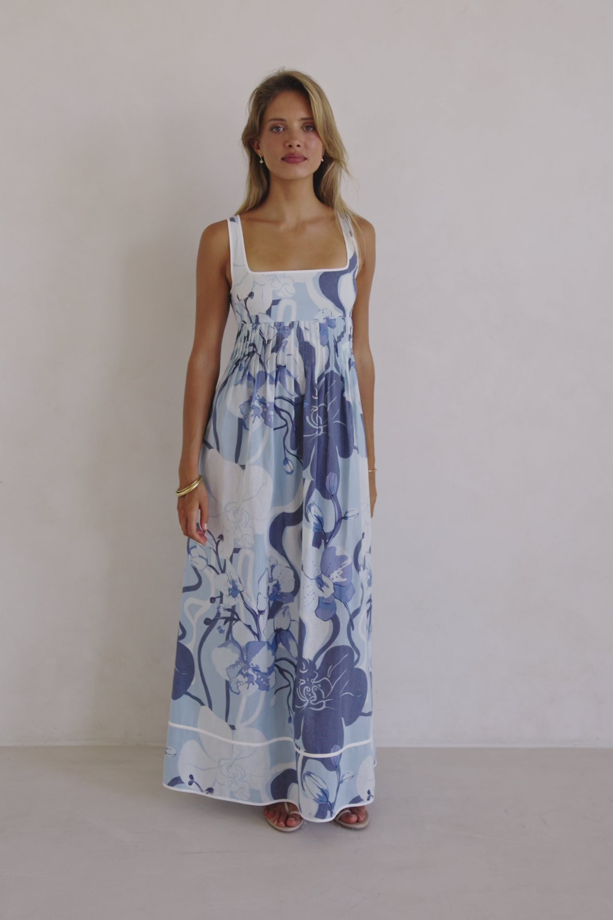 Alista Dress - Bouquet Blu