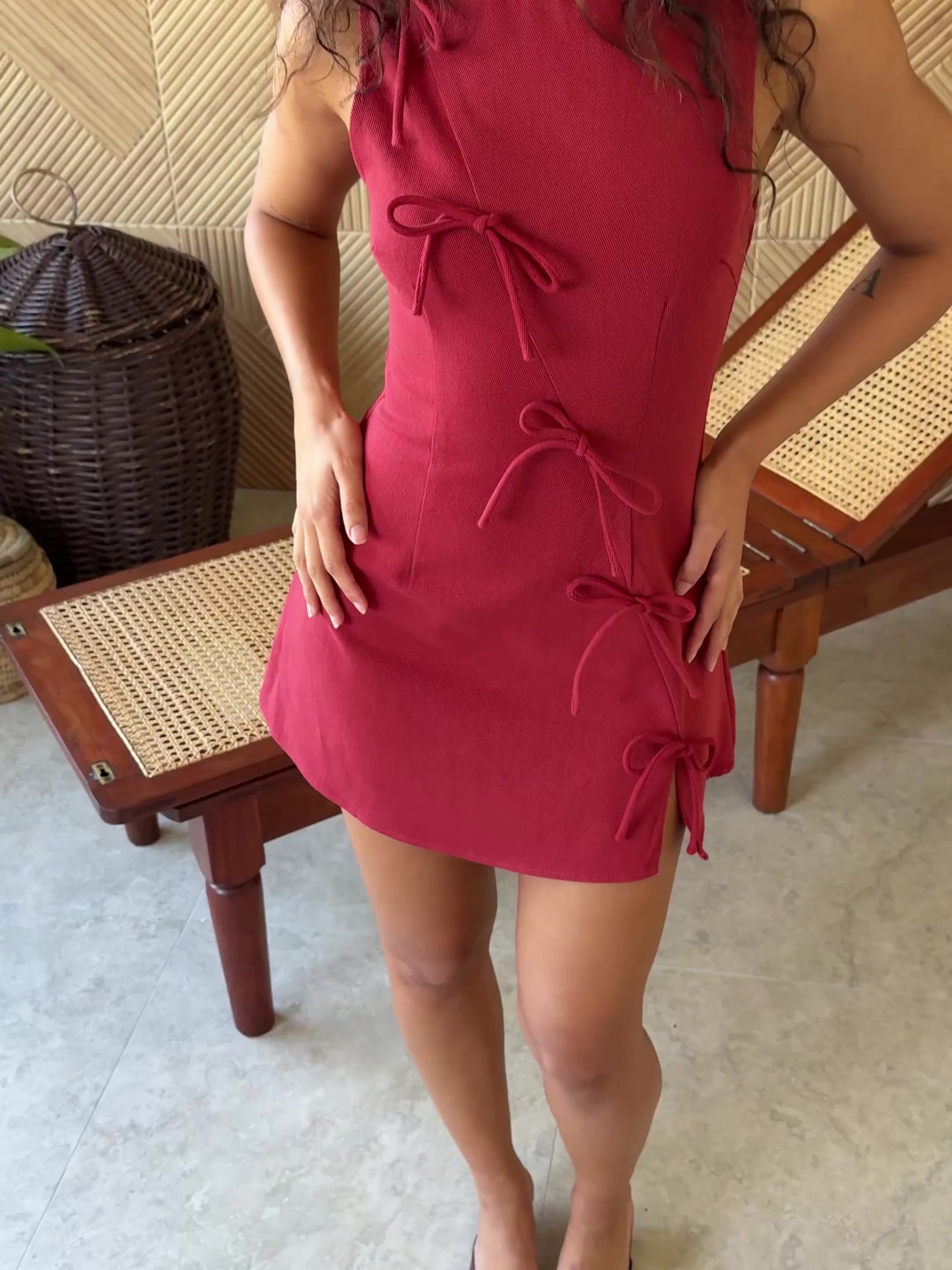 Kapri Dress - Cherry